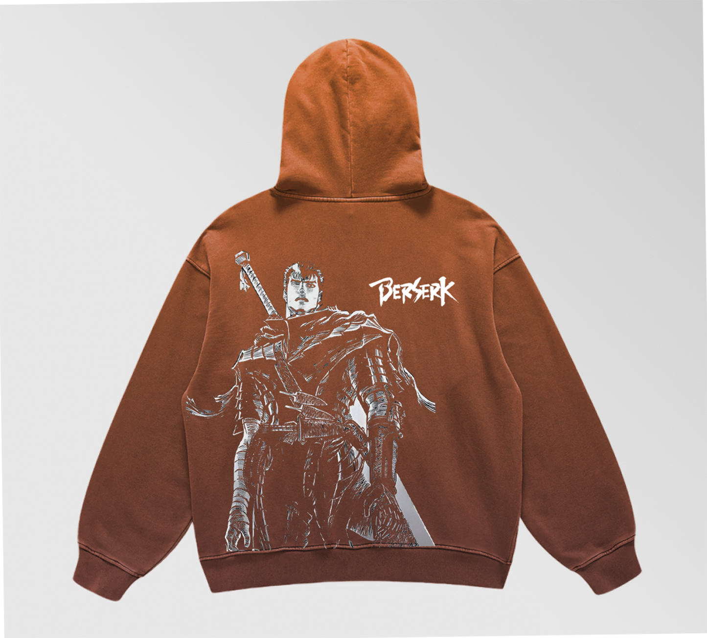 Berserk Core Oversized Pull Over Hoodie (Acid Washed)